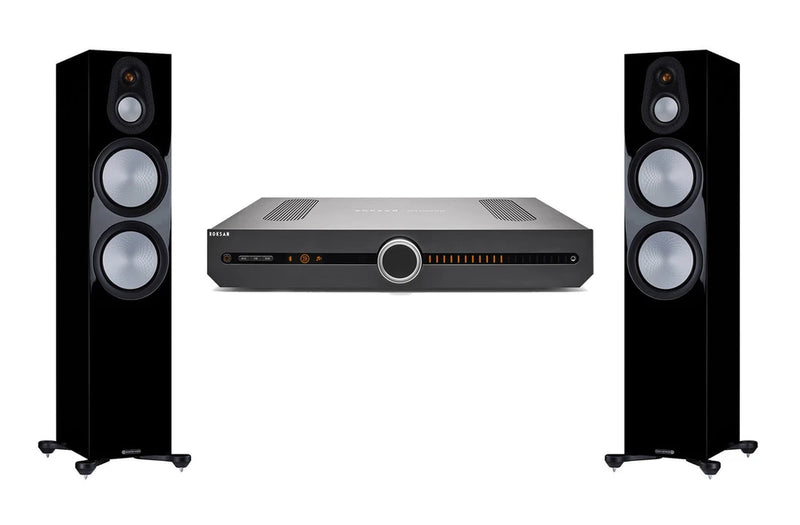 מערכת סטריאו Roksan Attessa Streaming Amp + Monitor Audio Silver 300 7G