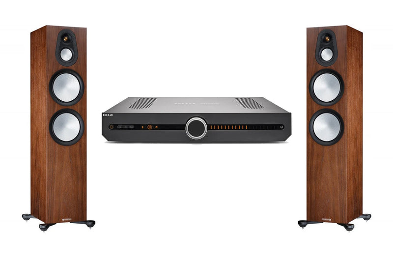 מערכת סטריאו Roksan Attessa Streaming Amp + Monitor Audio Silver 300 7G
