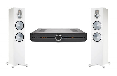 מערכת סטריאו Roksan Attessa Streaming Amp + Monitor Audio Silver 300 7G