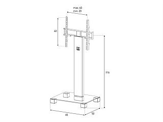 מעמד תליה לטלוויזיה Sonorous PL-2510