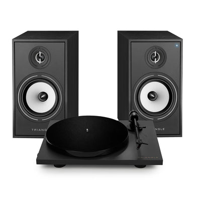 זוג רמקולים מוגבר Triangle BR03 Connect + פטיפון Pro-Ject Lunar