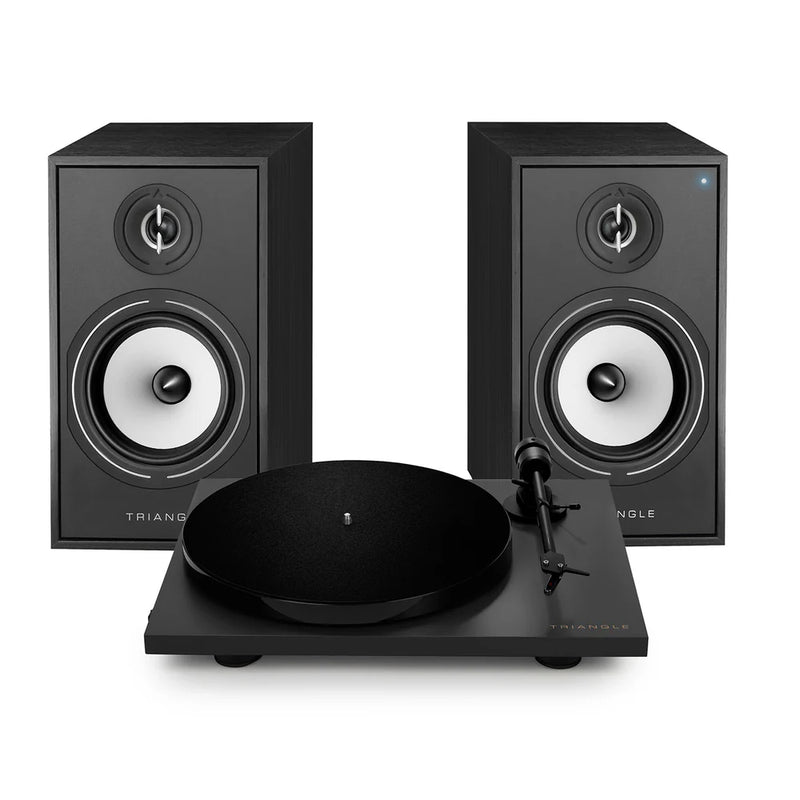 זוג רמקולים מוגבר Triangle BR03 Connect + פטיפון Pro-Ject Lunar
