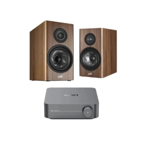 מערכת סטריאו WiiM Amp + Polk Audio Reserve R200