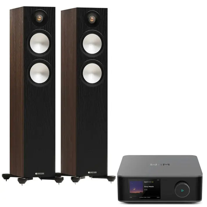מערכת סטריאו WiiM Amp Ultra + Monitor Audio Bronze 300 7G