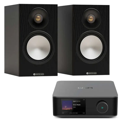 מערכת סטריאו WiiM Amp Ultra + Monitor Audio Bronze 50 7G