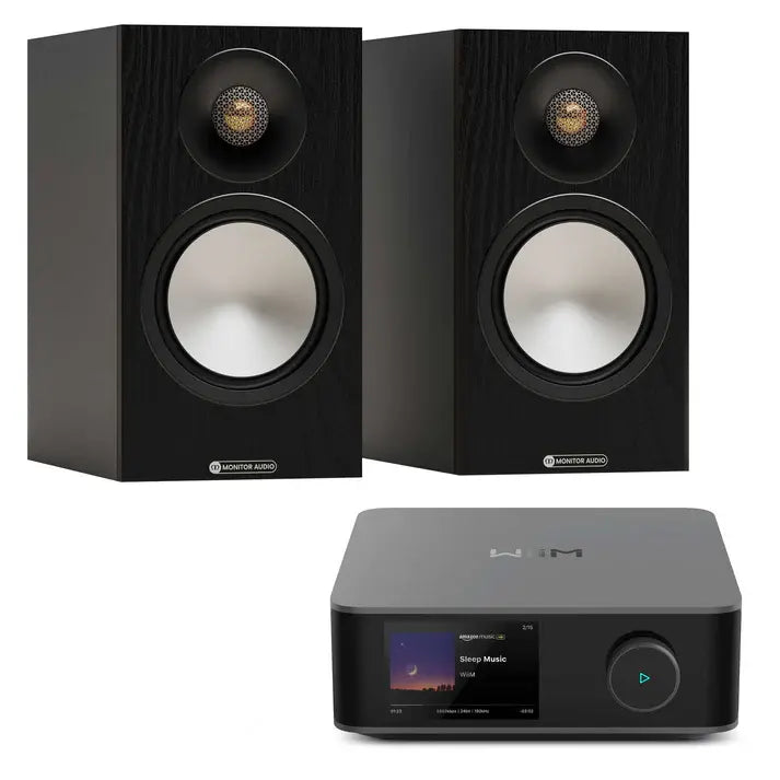 מערכת סטריאו WiiM Amp Ultra + Monitor Audio Bronze 50 7G