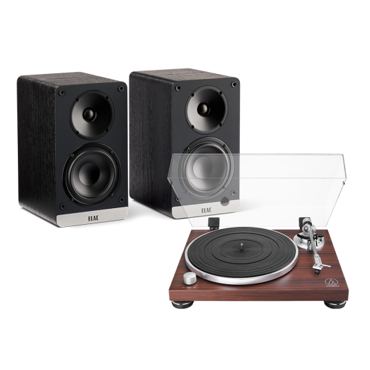 פטיפון Audio Technica AT-LPW50BTRW + Elac Connex DCB41
