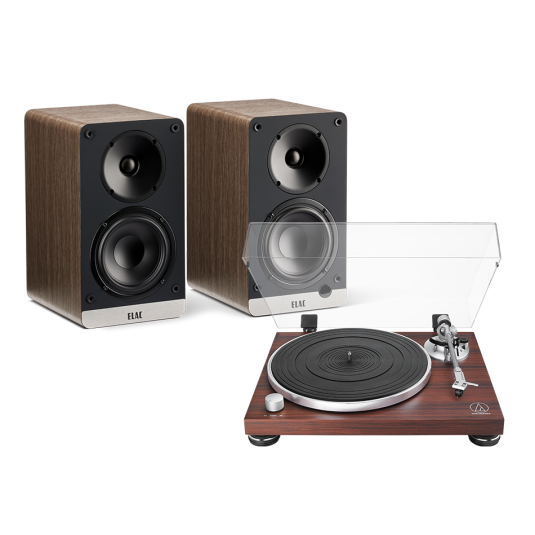 פטיפון Audio Technica AT-LPW50BTRW + Elac Connex DCB41