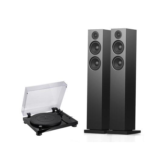 פטיפון Audio Technica AT-LPW50PB + Audio Pro A38