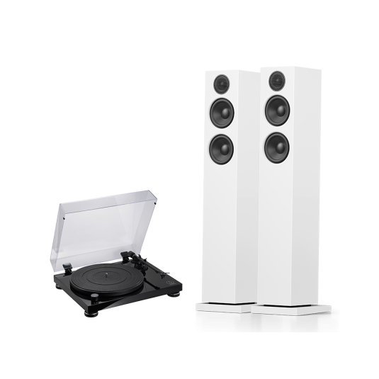 פטיפון Audio Technica AT-LPW50PB + Audio Pro A38