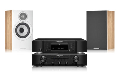 מערכת סטריאו Marantz PM6007 + קומפקט דיסק CD6007 + רמקולים B&W 607 S3