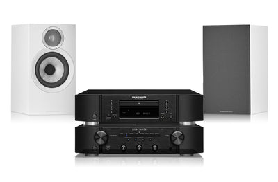 מערכת סטריאו Marantz PM6007 + קומפקט דיסק CD6007 + רמקולים B&W 607 S3