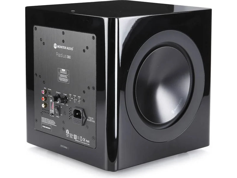 סאב אקטיבי Monitor Audio Radius 380 מתצוגה שחור