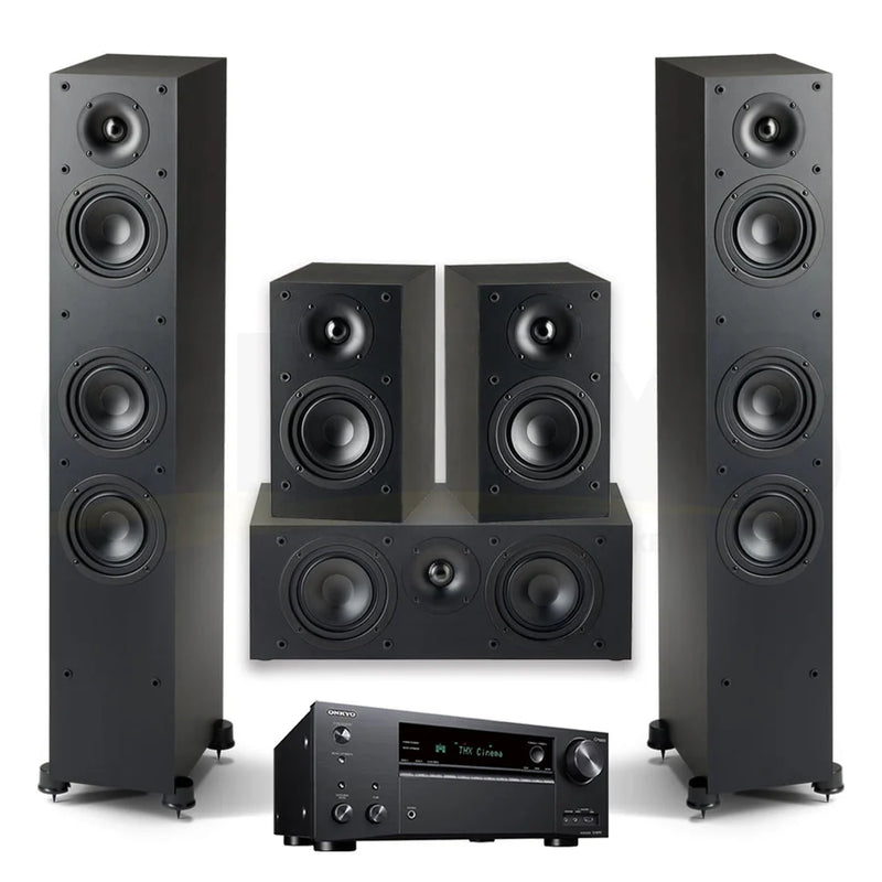 קולנוע ביתי Onkyo nr5100 + Paradigm se3000f 5.0 set