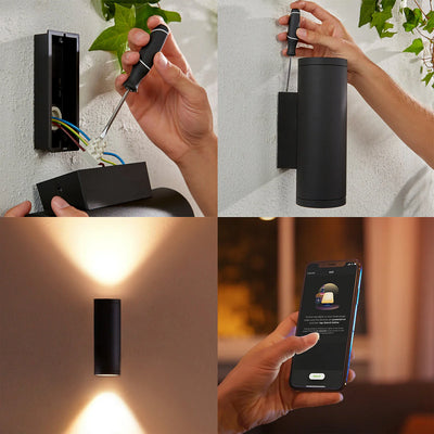גוף תאורה philips Hue Appear Outdoor Wall Light 8W W&Color Ambiance