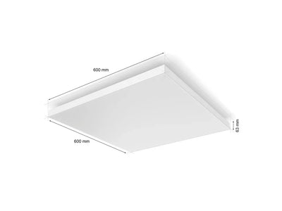 גוף תאורה philips Hue Datura Ceiling Light Square - White