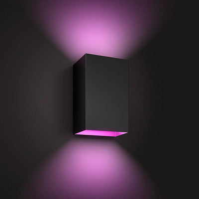 גוף תאורה philips Hue Resonate Outdoor Black Wall Light 8W W&Color Ambiance