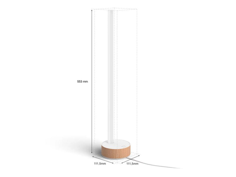 גוף תאורה Philips Hue Signe Table Gradient W&Color Ambiance- OAK