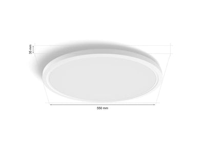 גוף תאורה philips Hue Tento WCA Slim ceiling XL light - White