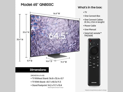 טלוויזיה "65 Samsung Neo QLED 8K 65QN800C