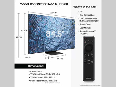 טלוויזיה "85 Samsung Neo QLED 8K 85QN900C