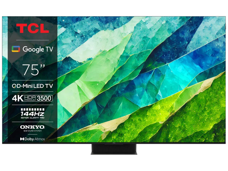 טלוויזיה "75 TCL QLED Mini-LED 4K-UHD 75C855