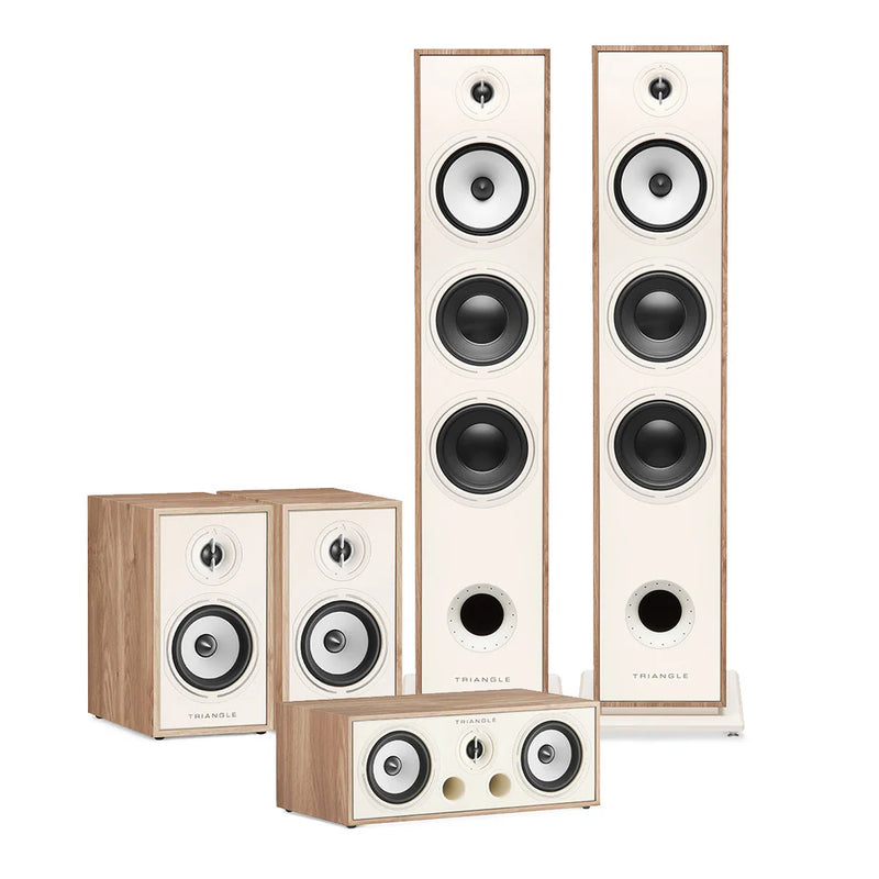 סט רמקולים Triangle Borea BR09 + Borea BR02 + Borea BRC1 Home Cinema 5.0 Speakers