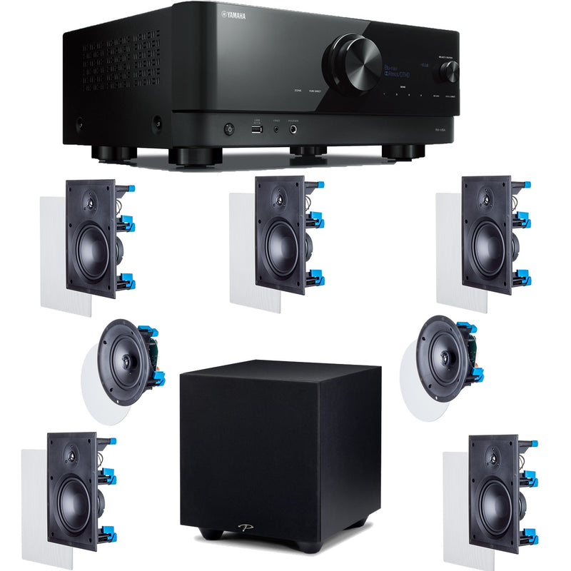 קולנוע ביתי Yamaha RX-V6A + 7x Paradigm H65 + Sub Defiance V8 Dolby Atmos